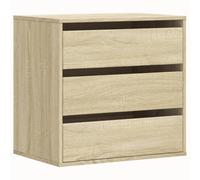 Berkfield Classic Corner Chest Of Drawers Sonoma Oak 60X41X58 Cm Engineered Wood