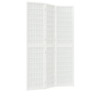 Berkfield Classic Folding 3-Panel Room Divider Japanese Style 120X170 Cm White