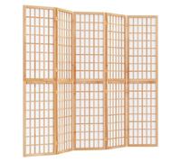 Berkfield Classic Folding 5-Panel Room Divider Japanese Style 200X170 Cm