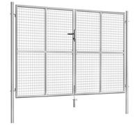 Berkfield Classic Garden Gate Galvanised Steel 306X225 Cm Silver