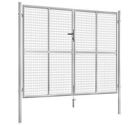 Berkfield Classic Garden Gate Galvanised Steel 306X250 Cm Silver