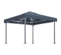Berkfield Classic Gazebo With Led String Lights 300X300 Cm Anthracite Aluminium