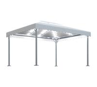 Berkfield Classic Gazebo With Led String Lights 400X300 Cm Cream Aluminium