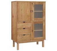 Berkfield Classic Highboard Otta 85X43X125 Cm Solid Wood Pine