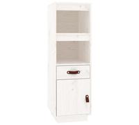 Berkfield Classic Highboard White 34X40X108,5 Cm Solid Wood Pine