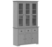 Berkfield Classic Highborad "bodo" Grey 115.5X43X200.5 Cm Solid Wood Pine