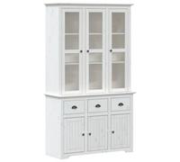 Berkfield Classic Highborad "bodo" White 115.5X43X200.5 Cm Solid Wood Pine