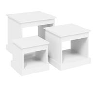 Berkfield Classic Nesting Tables 3 Pcs White Engineered Wood