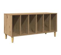 Berkfield Classic Record Cabinet Artisan Oak 100X38X48 Cm Engineered Wood