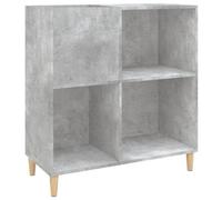 Berkfield Classic Record Cabinet Concrete Grey 84.5X38X89 Cm Engineered Wood