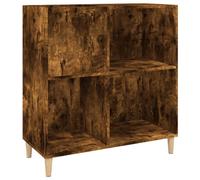 Berkfield Classic Record Cabinet Smoked Oak 84.5X38X89 Cm Engineered Wood
