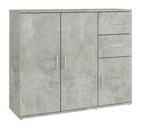 Berkfield Classic Sideboard Concrete Grey 91X29.5X75 Cm Engineered Wood