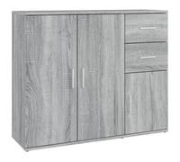 Berkfield Classic Sideboard Grey Sonoma 91X29.5X75 Cm Engineered Wood