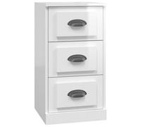 Berkfield Classic Sideboard High Gloss White 36X35.5X67.5 Cm Engineered Wood