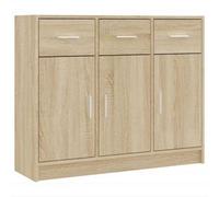 Berkfield Classic Sideboard Sonoma Oak 91X28X75 Cm Engineered Wood