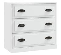Berkfield Classic Sideboard White 70X35.5X67.5 Cm Engineered Wood
