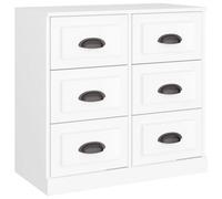 Berkfield Classic Sideboard White 70X35.5X67.5 Cm Engineered Wood
