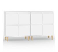 Berkfield Classic Sideboards 2 Pcs White 60X35X70 Cm Engineered Wood
