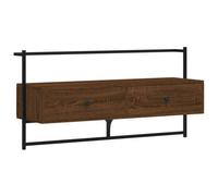Berkfield Classic Tv Cabinet Wall-Mounted Brown Oak 100.5X30X51 Cm Engineered Wood