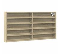Berkfield Classic Vitrine Cabinet Sonoma Oak 100X8.5X50 Cm Engineered Wood