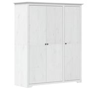 Berkfield Classic Wardrobe Bodo White 151.5X52X176.5 Cm Solid Wood Pine