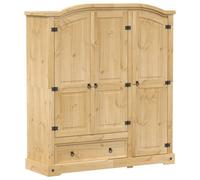 Berkfield Classic Wardrobe Corona 151.5X52X170 Cm Solid Wood Pine