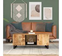 Berkfield Coffee Table 100X54X40 Cm Solid Wood Mango&engineered Wood