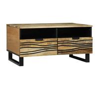 Berkfield Coffee Table - 80 X 54 X 40 Cm - Solid Mango Wood