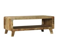Berkfield Coffee Table 90X50X35 Cm Solid Rough Wood Mango