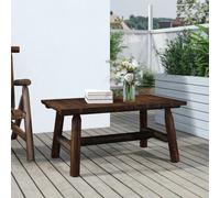 Berkfield Coffee Table 90x50x41 cm Solid Wood Spruce - Brown - Solid spruce wood with burned look