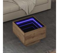 Berkfield Coffee Table Artisan Oak 40 X 40 X 30 Cm Engineered Wood