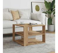 Berkfield Coffee Table Artisan Oak 58X58X40 Cm Engineered Wood