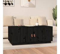 Berkfield Coffee Table Black 100X50X41 Cm Solid Wood Pine