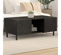 Berkfield Coffee Table Black 100X54X40 Cm Solid Wood Mango
