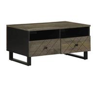 Berkfield Coffee Table Black 80X54X40 Cm Solid Wood Mango