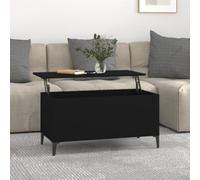 Berkfield Coffee Table Black 90X44.5X45 Cm Engineered Wood