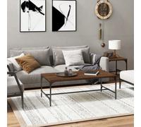 Berkfield Coffee Table Brown Oak 100X50X35 Cm Engineered Wood