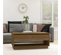 Berkfield Coffee Table Brown Oak 102.5X55X44 Cm Engineered Wood