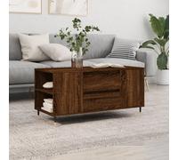 Berkfield Coffee Table Brown Oak 102X44.5X50 Cm Engineered Wood