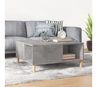 Berkfield Coffee Table Concrete Grey 80X80X36.5 Cm Engineered Wood