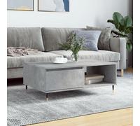 Berkfield Coffee Table Concrete Grey 90X60X35 Cm Engineered Wood
