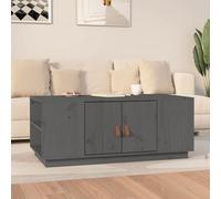 Berkfield Coffee Table Grey 100X50X41 Cm Solid Wood Pine