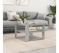 Berkfield Coffee Table Grey Sonoma 59.5X59.5X40 Cm Engineered Wood
