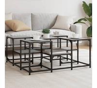 Berkfield Coffee Table Grey Sonoma 91X91X40 Cm Engineered Wood