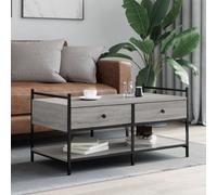 Berkfield Coffee Table Grey Sonoma 99X50X50 Cm Engineered Wood