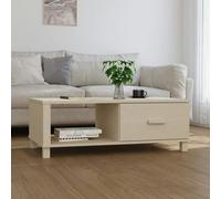 Berkfield Coffee Table HAMAR Honey Brown 100x55x35 cm Solid Wood Pine