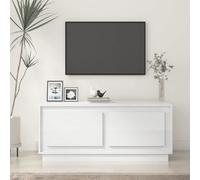 Berkfield Coffee Table High Gloss White 102X50X44 Cm Engineered Wood