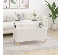 Berkfield Coffee Table High Gloss White 90X44.5X45 Cm Engineered Wood