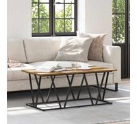 Berkfield Coffee Table Old Wood 100X50X40 Cm Engineered Wood And Metal
