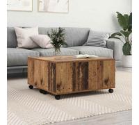 Berkfield Coffee Table Old Wood 75 X 75 X 38 Cm Engineered Wood